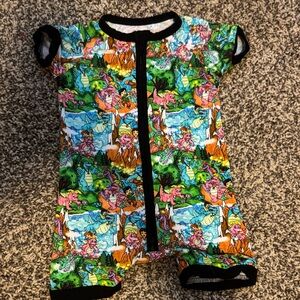 Vibrant Jungle Print Kids Bodysuit